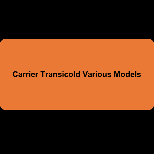 Carrier Transicold Various Models